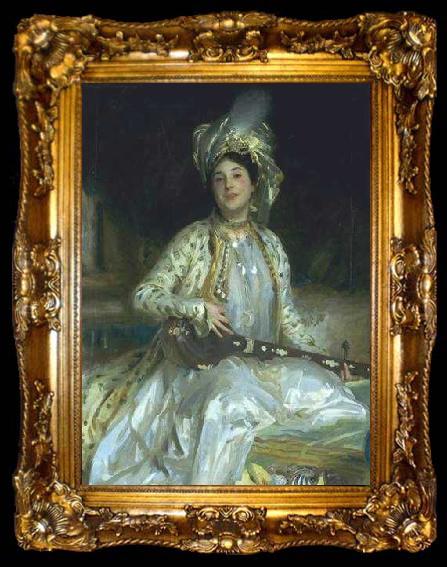 framed  John Singer Sargent Portrait of Almina Daughter of Asher Wertheimer, ta009-2