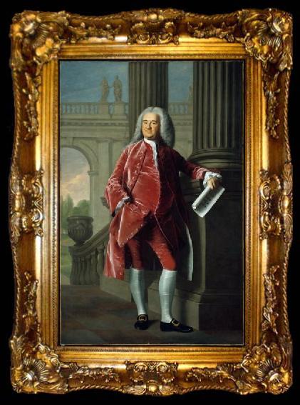 framed  John Singleton Copley Portrait of Nathaniel Sparhawk od Kittery Point, ta009-2