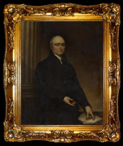 framed  John Trumbull Portait of Timothy Dwight IV, ta009-2