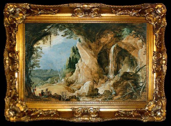 framed  Joos de Momper Landschaft mit Grotte, ta009-2