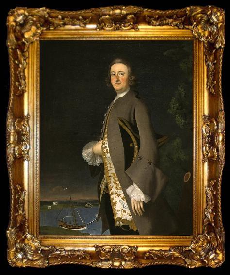 framed  Joseph Blackburn Portrait of Captain John Pigott, ta009-2