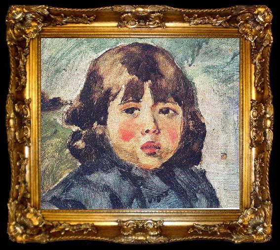 framed  Juan Luna Portrait of the young Andres Luna, the son of Juan Luna, created, ta009-2