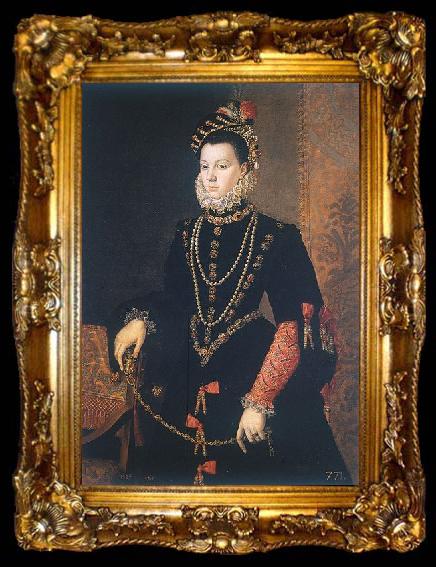 framed  Juan Pantoja de la Cruz third wife of Philip II, ta009-2