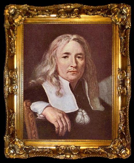 framed  Karel skreta Portrat eines Mannes mit langem, ta009-2