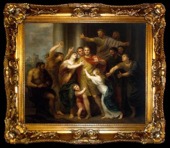 framed  LENS, Andries Cornelis Regulus Returning to Carthage, ta009-2
