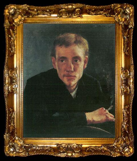 framed  Lovis Corinth Portrat des Malers Eugene Gorge, ta009-2