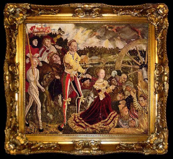 framed  Lucas Cranach Martyrium der Hl. Katharina, ta009-2