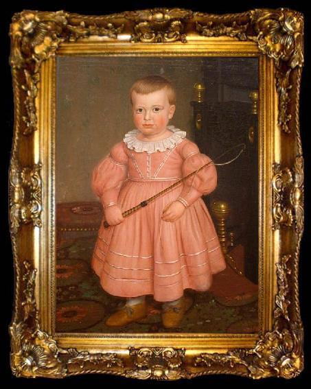 framed  MASTER of the Avignon School Young Boy with Whip, ta009-2