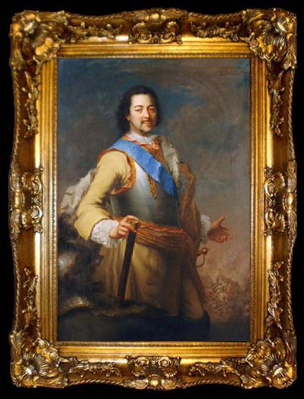 framed  Maria Giovanna Clementi Portrait of Peter I the Great, ta009-2
