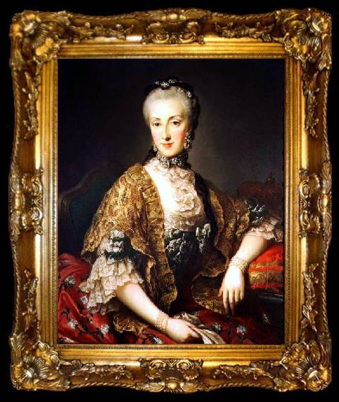 framed  Martin van Meytens Portrait of Archduchess Maria Anna of Austria, ta009-2