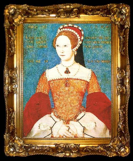 framed  Master John Portrait of Mary I of England, ta009-2