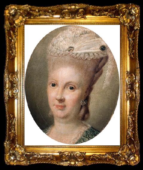 framed  Matthieu, Georg David Portrait of Louise of  Altenburg, ta009-2