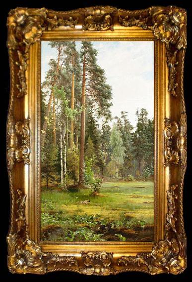 framed  Mauritz Lindstrom Forest Clearing, ta009-2