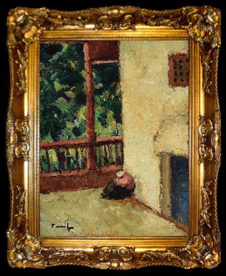 framed  Nicolae Tonitza Tataroaica in cerdac, ta009-2