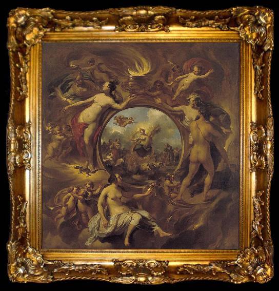 framed  Nicolaes Pietersz. Berchem Allegory of Summer., ta009-2