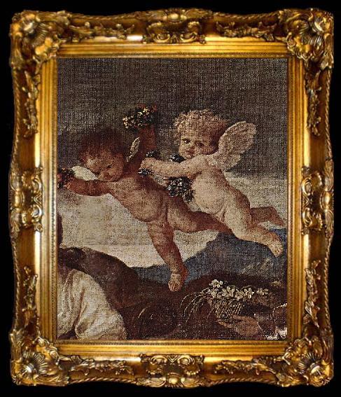 framed  Nicolas Poussin The Triumph of Flora, ta009-2