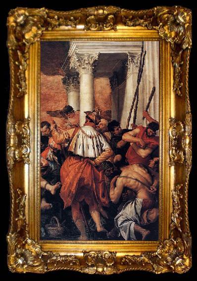 framed  Paolo Veronese Martyrdom of Saint Sebastian, Detail, ta009-2