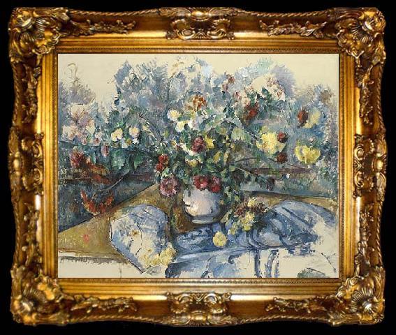 framed  Paul Cezanne Grand bouquet de fleurs, ta009-2