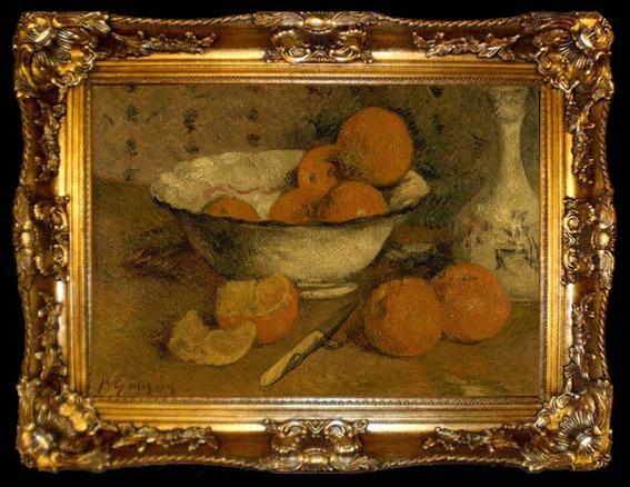 framed  Paul Gauguin Nature morte aux oranges, ta009-2