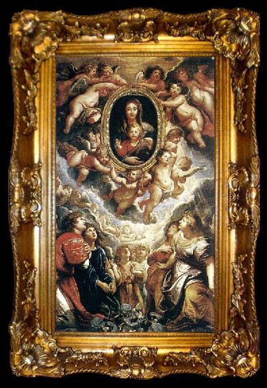 framed  Peter Paul Rubens Madonna Adored by Angels, ta009-2