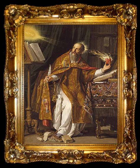 framed  Philippe de Champaigne Saint Augustin, ta009-2