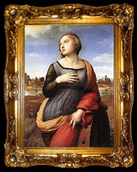 framed  RAFFAELLO Sanzio St Catherine of Alexandria, ta009-2