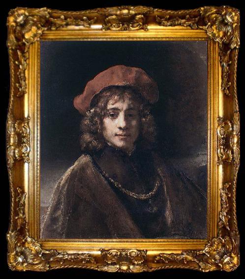 framed  REMBRANDT Harmenszoon van Rijn Portrait of Titus, ta009-2