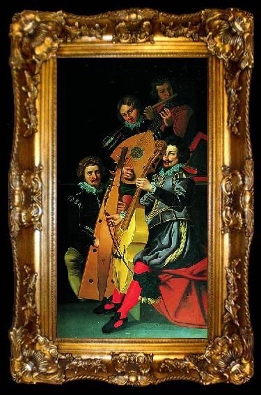 framed  Reinhold Timm Christian IV s musicians, ta009-2