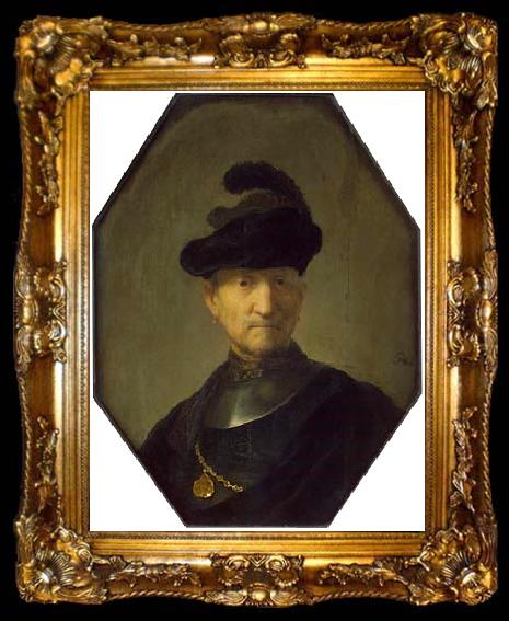 framed  Rembrandt Peale Old Soldier, ta009-2