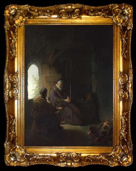 framed  Rembrandt Peale Anna and the Blind Tobit, ta009-2