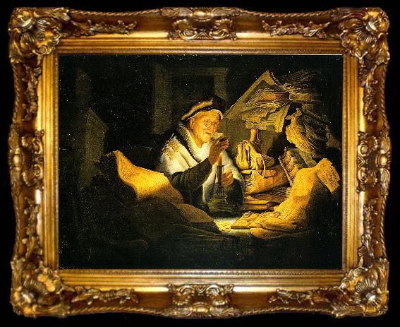 framed  Rembrandt Peale Money Changer, ta009-2