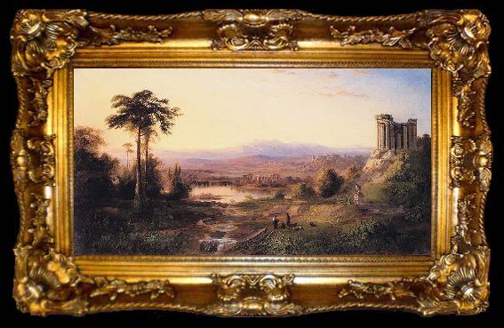 framed  Robert S.Duncanson Recollections of Italy, ta009-2