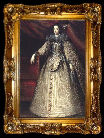 framed  Santo Peranda Portrait of Isabella of Savoy Princess of Modena, ta009-2