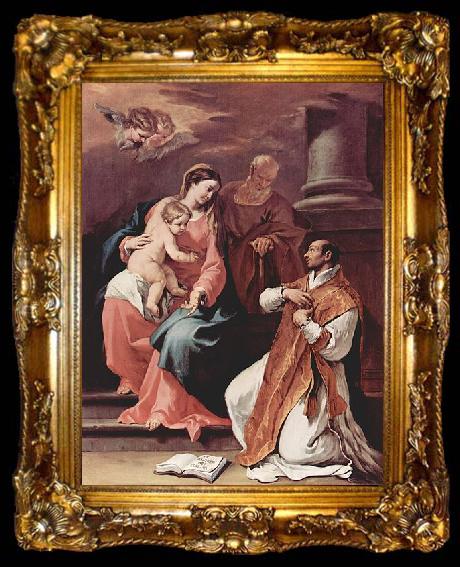 framed  Sebastiano Ricci Heilige Familie und der Hl, ta009-2