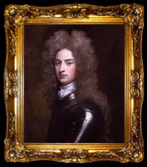 framed  Sir Godfrey Kneller Portrait of Arnold Joost van Keppel, ta009-2