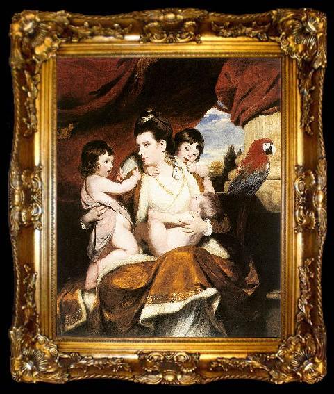 framed  Sir Joshua Reynolds Lady Cockburn and Her Three Eldest Sons, ta009-2