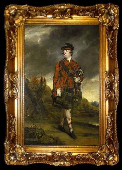 framed  Sir Joshua Reynolds Portrait of John Murray, 4th Earl of Dunmore, ta009-2