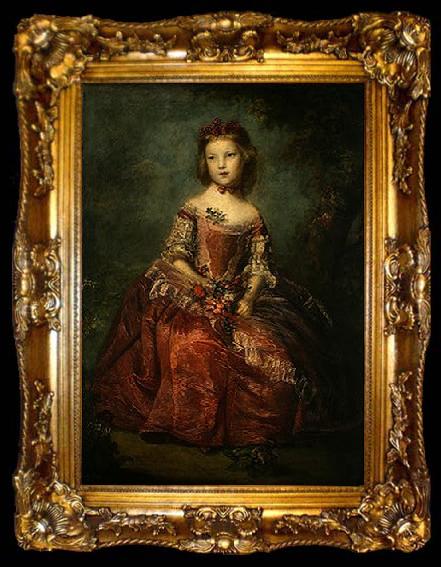 framed  Sir Joshua Reynolds Portrait of Lady Elizabeth Hamilton, ta009-2