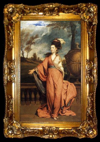 framed  Sir Joshua Reynolds Portrait of Jane Fleming, ta009-2