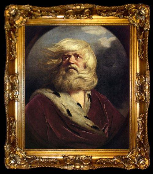framed  Sir Joshua Reynolds Study for King Lear, ta009-2