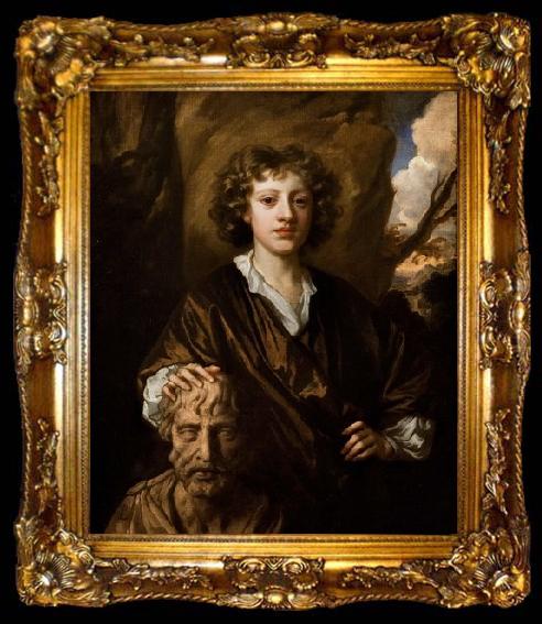 framed  Sir Peter Lely Portrait of Bartholomew Beale, ta009-2