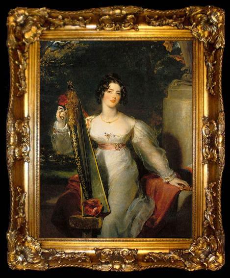 framed  Sir Thomas Lawrence Portrait of Lady Elizabeth Conyngham, ta009-2