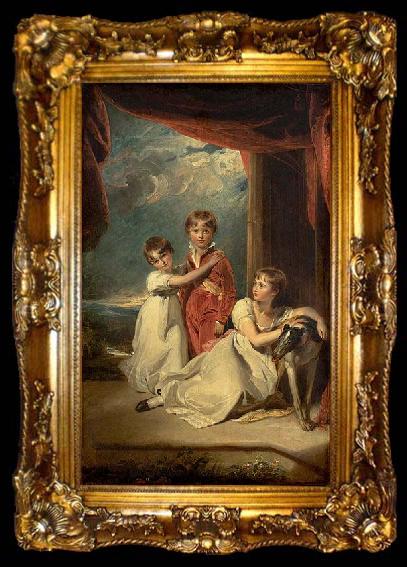 framed  Sir Thomas Lawrence The Children of Sir Samuel Fludyer, ta009-2