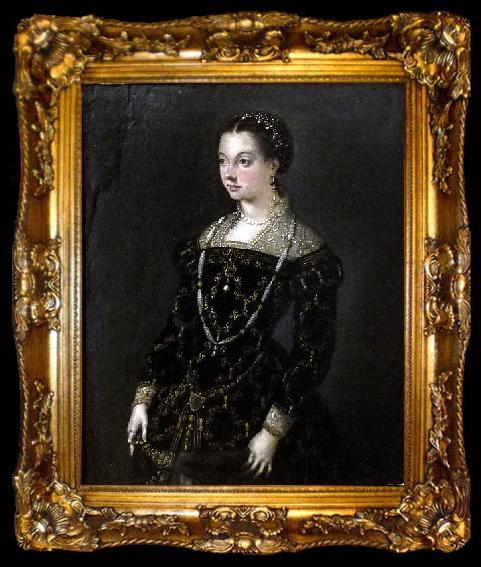 framed  Sofonisba Anguissola portrait, ta009-2