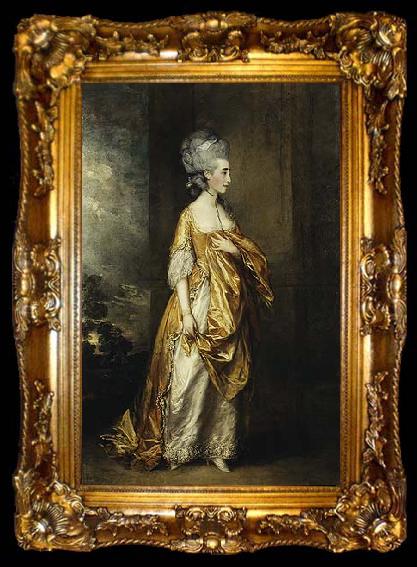 framed  Thomas Gainsborough Portrait of Grace Elliott, ta009-2