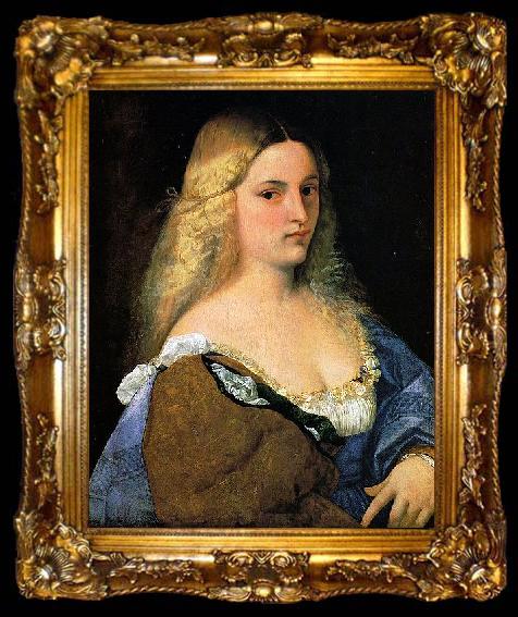 framed  Titian Violante, ta009-2