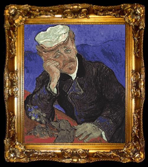 framed  Vincent Van Gogh Portrait of Dr, ta009-2