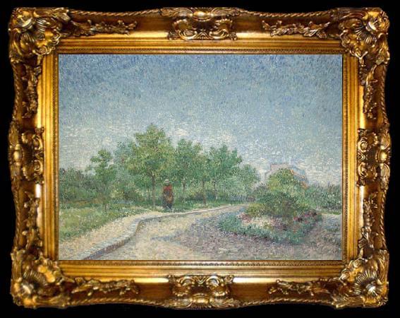 framed  Vincent Van Gogh Corner in Voyer-d