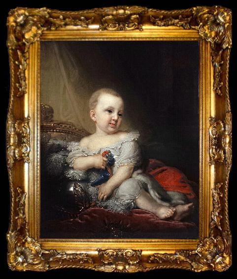 framed  Vladimir Lukich Borovikovsky Portrait of Nicholas of Russia as a child, ta009-2