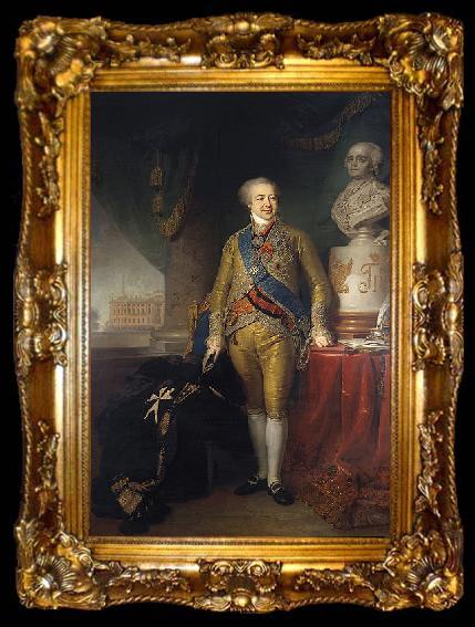 framed  Vladimir Lukich Borovikovsky Portrait of prince Alexander Kurakine, ta009-2